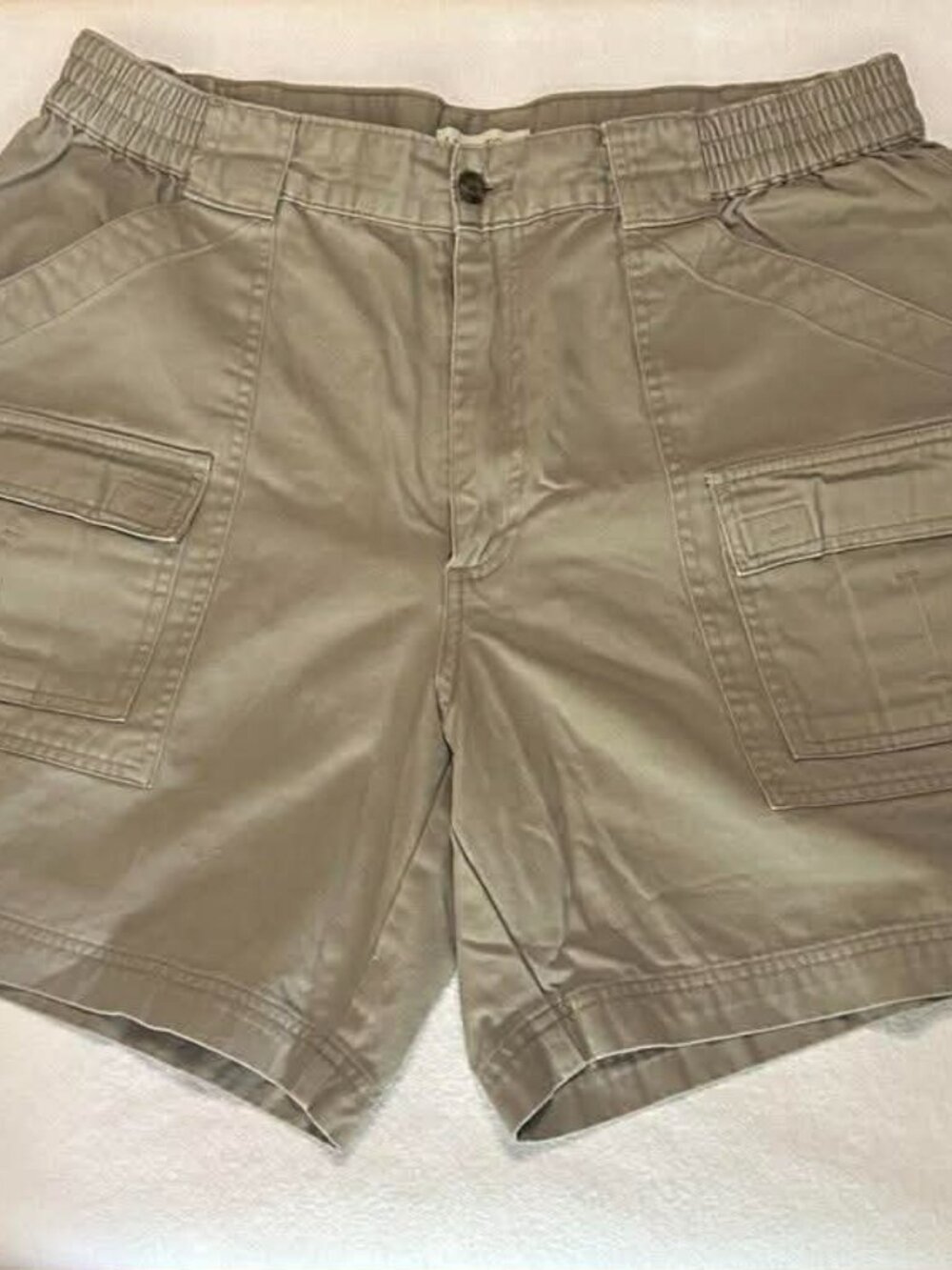 Littleton Men's "The Hiker Shorts" Elastic Waist Side Cargo pockets Size 36